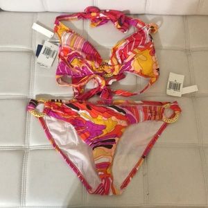Trina Turk size 12 bikini bathing suit swimwear